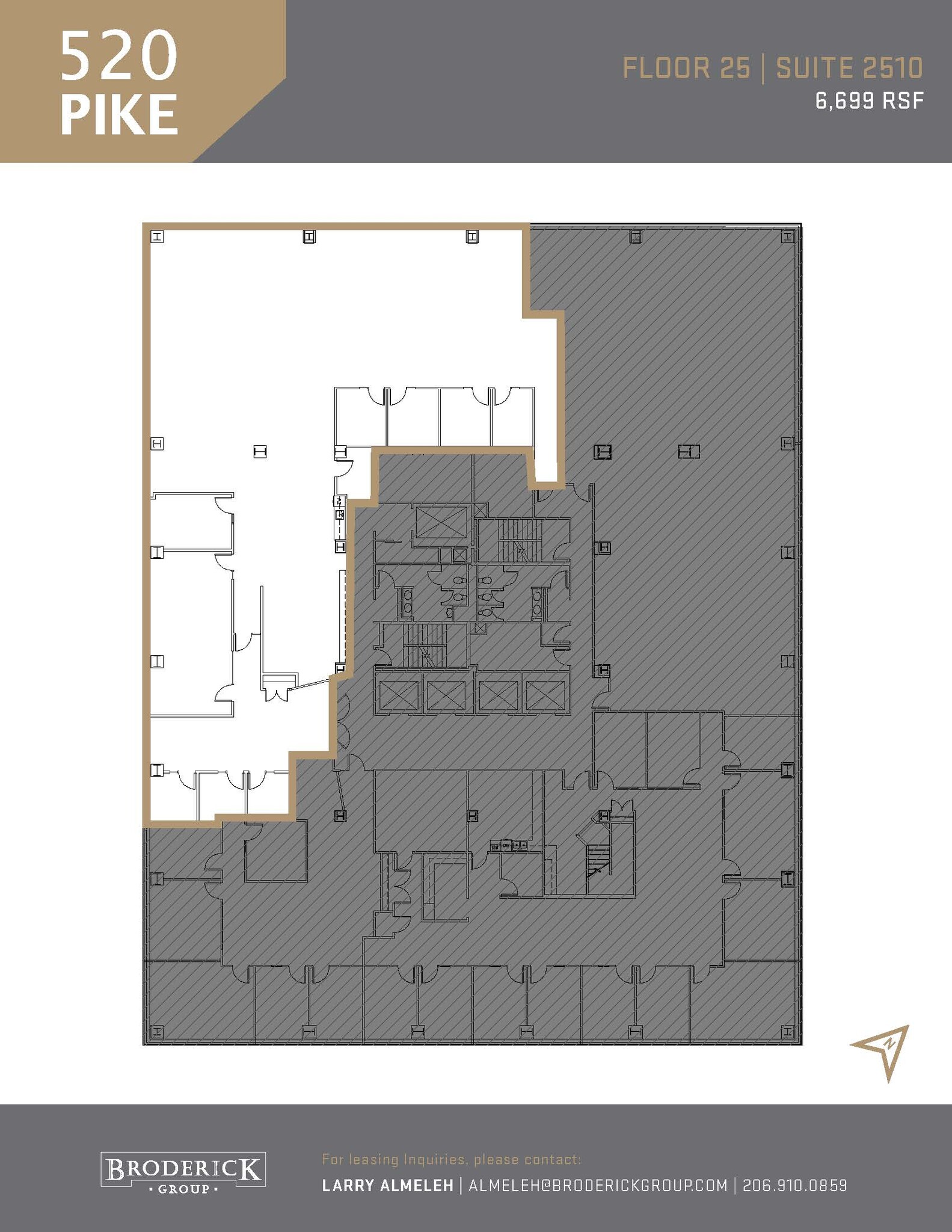 520 Pike St, Seattle, WA à louer Plan d’étage- Image 1 de 1