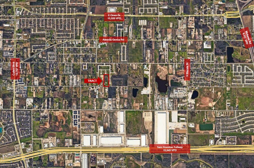 5025 Fuqua St, Houston, TX à vendre - Aérien - Image 2 de 2