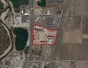 821 County Road 27, Brighton, CO - AERIAL  map view