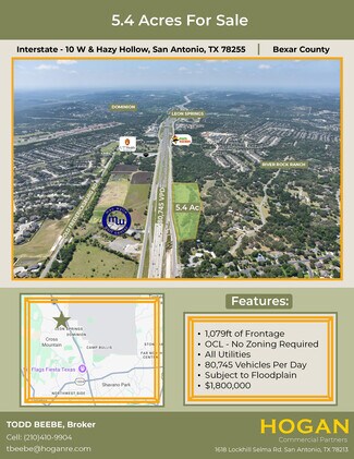 Plus de détails pour 26087 Interstate 10 W, San Antonio, TX - Terrain à vendre