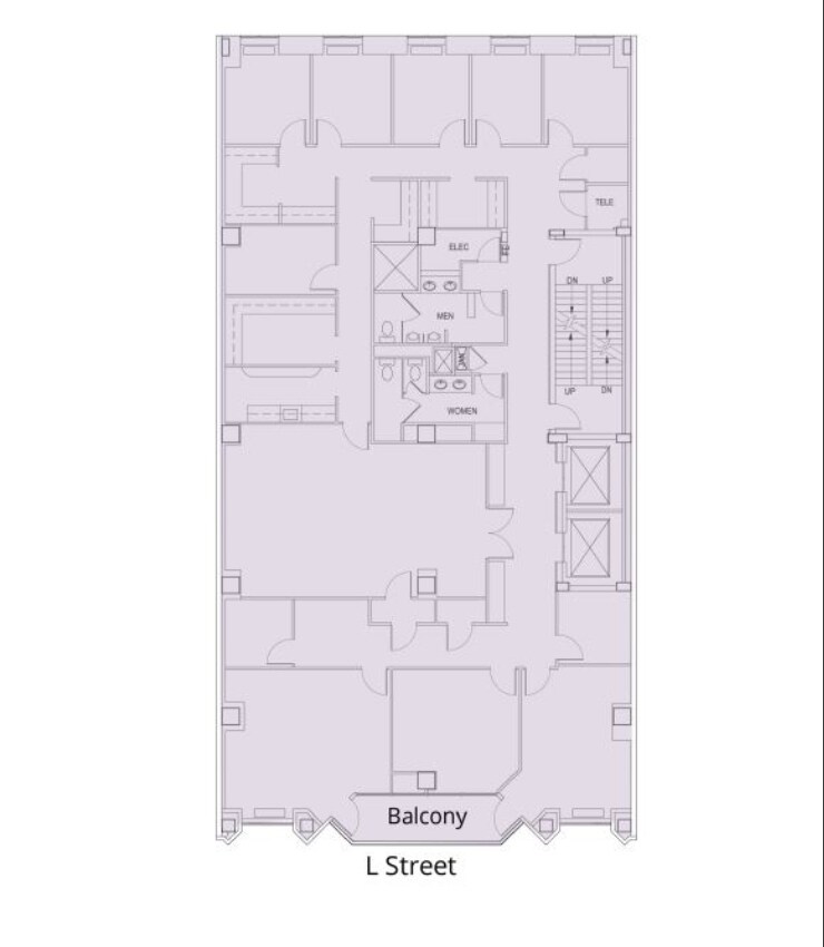 1819 L St NW, Washington, DC à louer Plan d’étage- Image 1 de 1