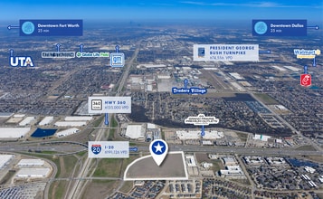 I-20 W & Hwy 360, Grand Prairie, TX - Aerial  map view - Image1