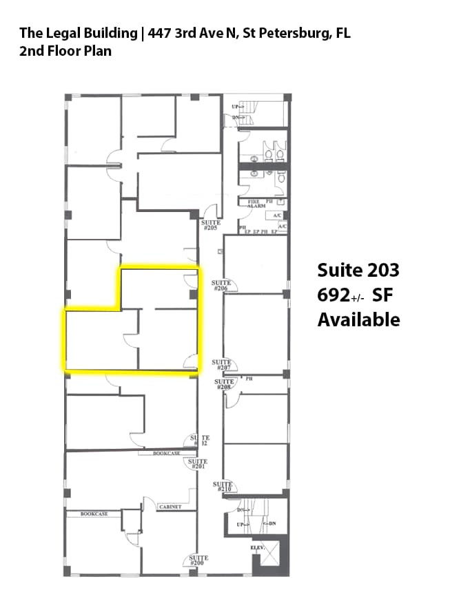 447 3rd Ave N, Saint Petersburg, FL à louer Plan d’étage- Image 1 de 4