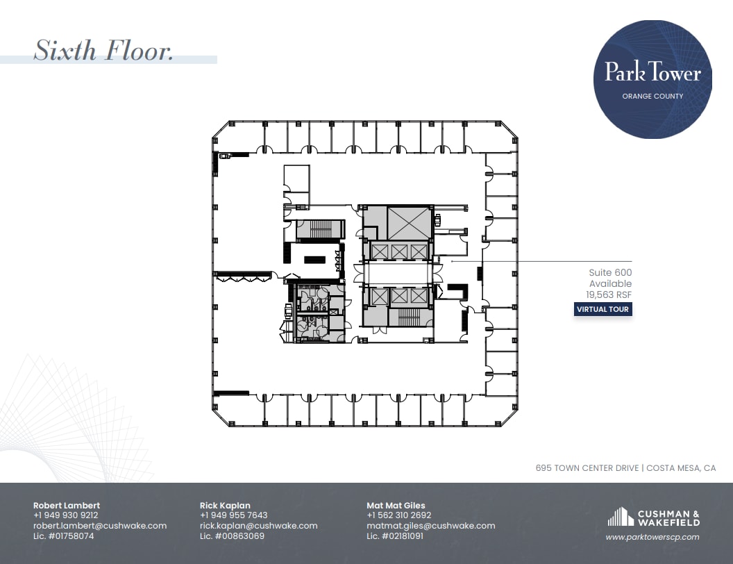 650 Town Center Dr, Costa Mesa, CA for lease Floor Plan- Image 1 of 1