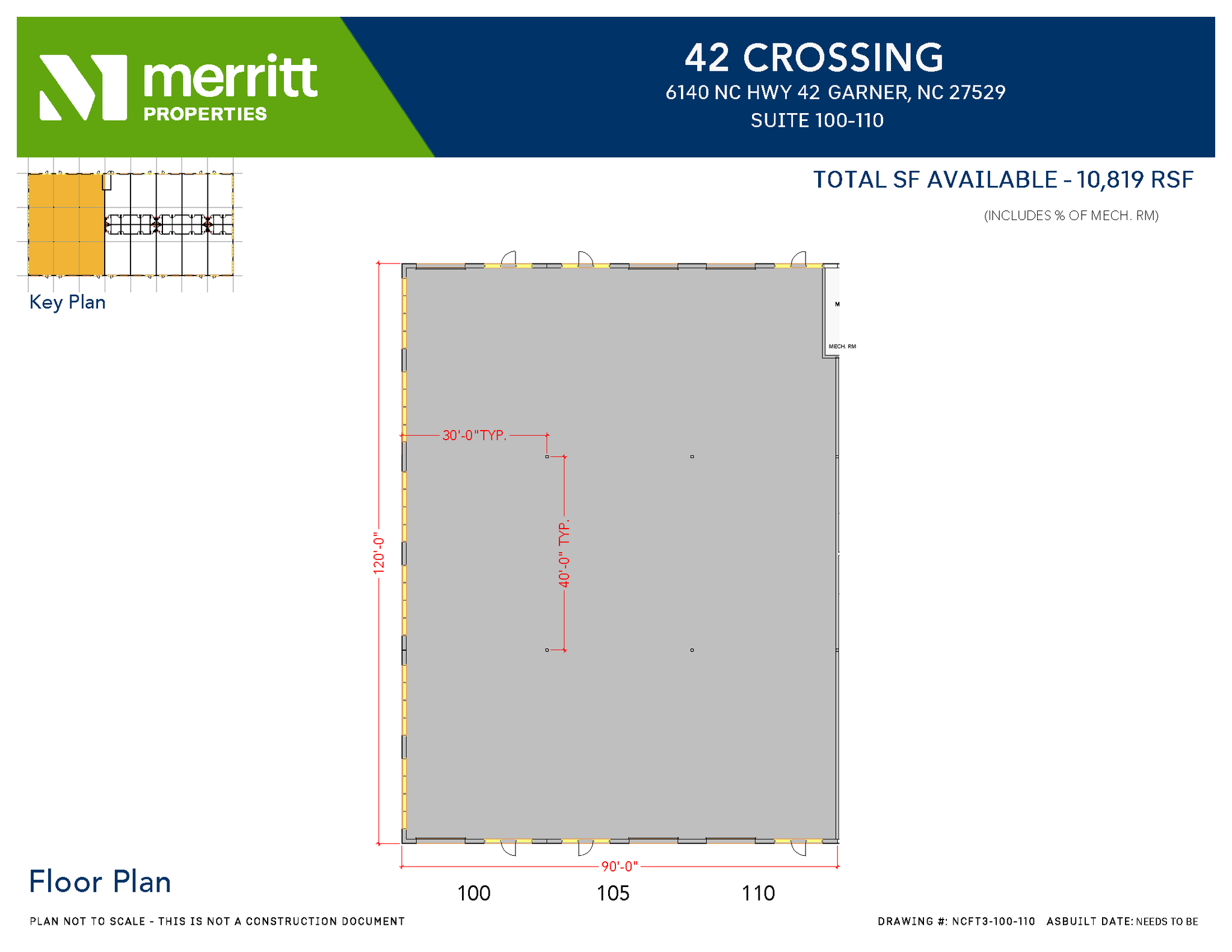 6100 NC Highway 42 W, Garner, NC for lease Floor Plan- Image 1 of 1