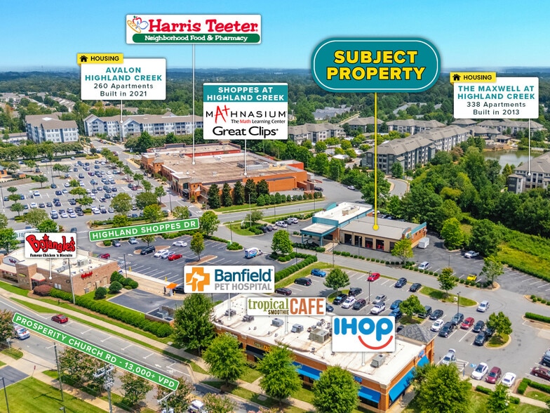 5080 Highland Shoppes Dr, Charlotte, NC à vendre - Aérien - Image 3 de 8