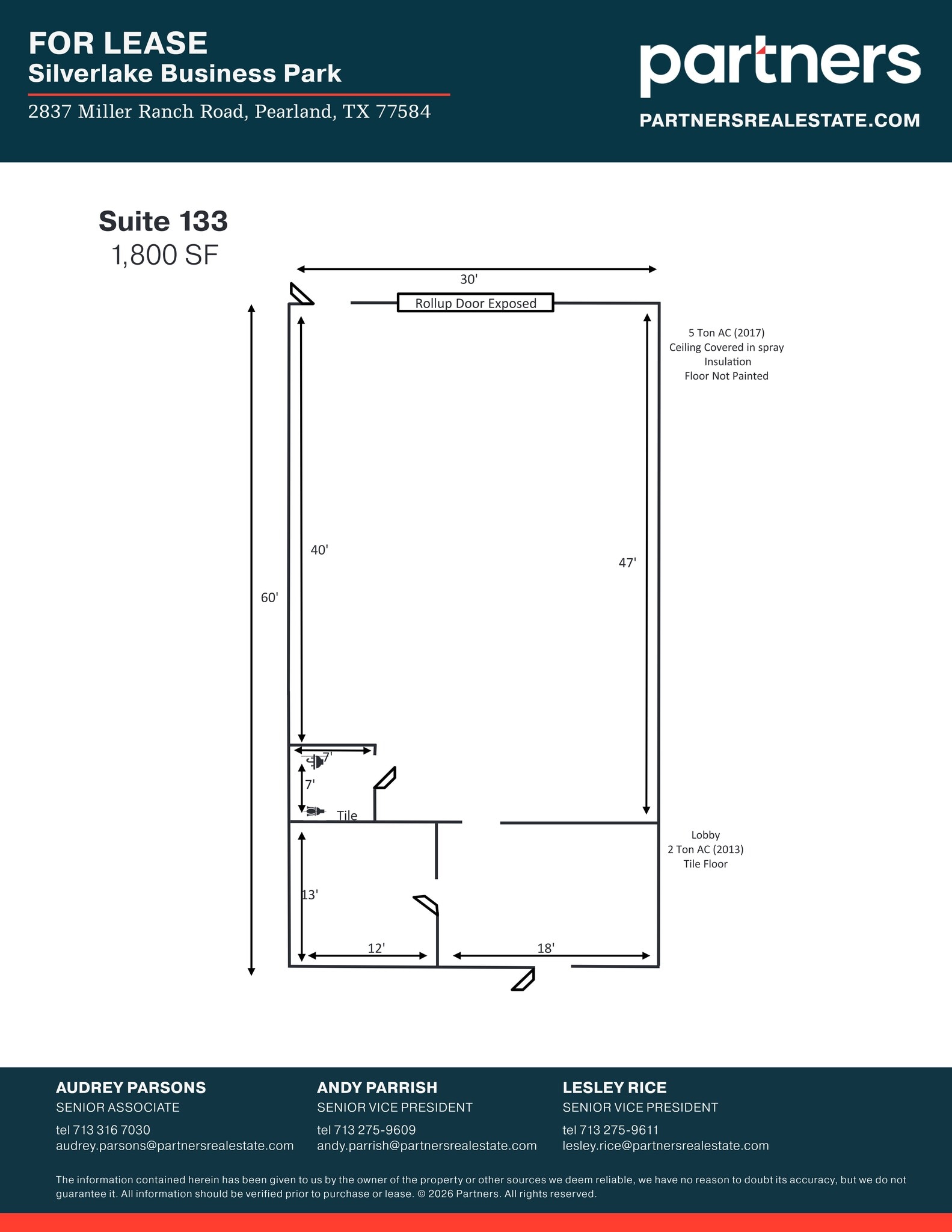 2825 Miller Ranch Rd, Pearland, TX à louer Plan de site- Image 1 de 1