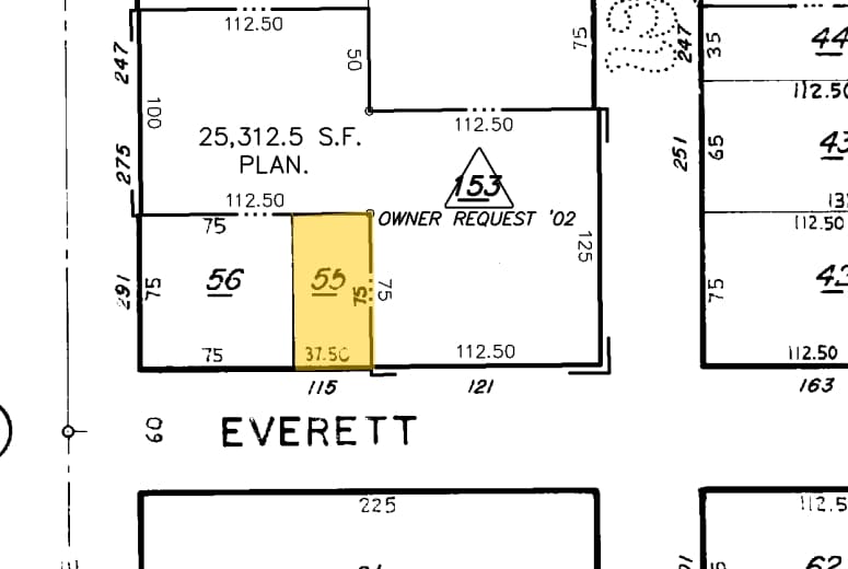 115 Everett Ave, Palo Alto, CA for lease Plat Map- Image 1 of 2