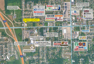 16177 W 127th St, Lemont, IL - Aerial  map view
