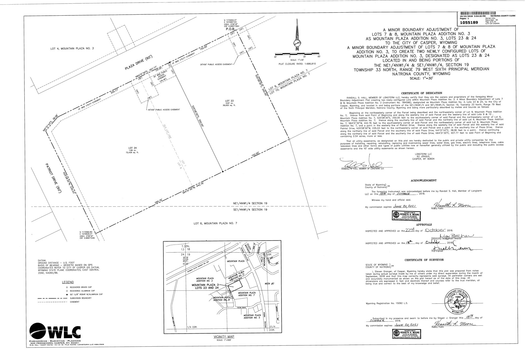 4075 Plaza, Casper, WY à vendre Plan cadastral- Image 1 de 2