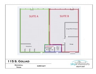 Plus de détails pour 115 S Goliad St, Rockwall, TX - Bureau/Commerce de détail à louer