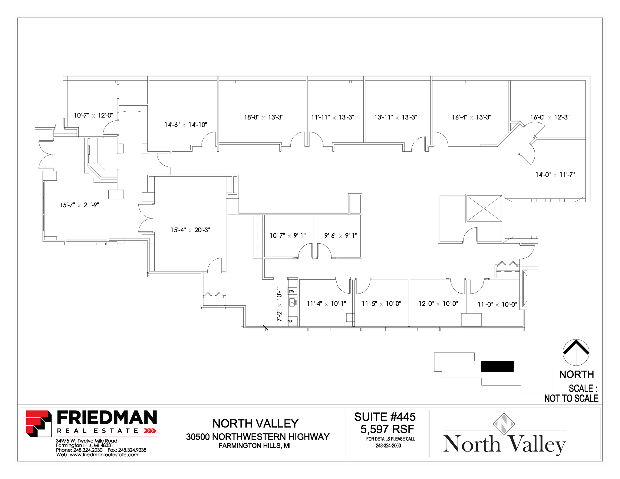 30500 Northwestern Hwy, Farmington Hills, MI for lease Floor Plan- Image 1 of 3