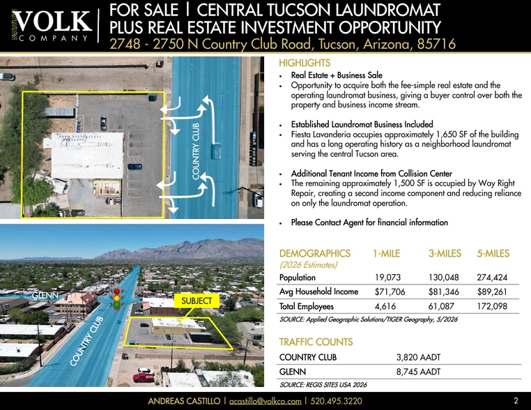 2748-2750 N Country Club Rd, Tucson, AZ à vendre - Photo du bâtiment - Image 2 de 4