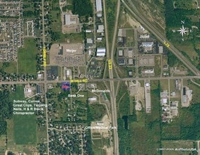 2455-2469 E Hill Rd, Grand Blanc, MI - Aerial map view