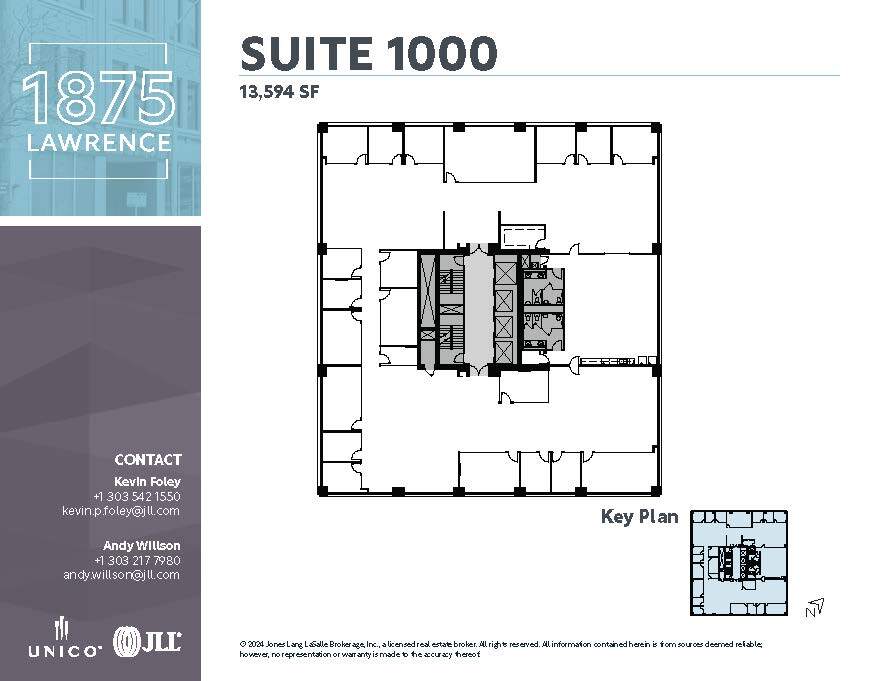 1875 Lawrence St, Denver, CO for lease Floor Plan- Image 1 of 12