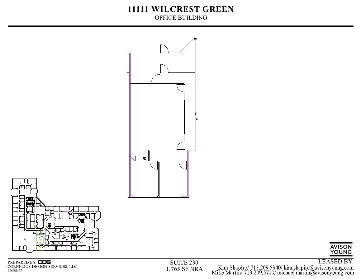 11111 Wilcrest Green Dr, Houston, TX for lease Floor Plan- Image 1 of 1