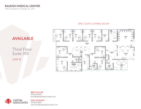 3100 Duraleigh Rd, Raleigh, NC à louer Plan d  tage- Image 1 de 1