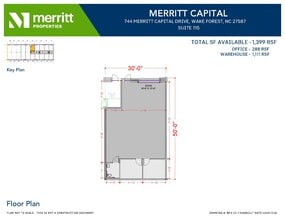 741 Merritt Capital Dr, Wake Forest, NC à louer Plan d’étage- Image 2 de 3