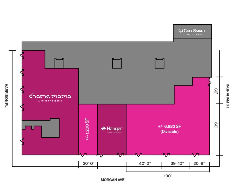 81 Morgan Ave, Brooklyn, NY à louer Plan d’étage- Image 1 de 2