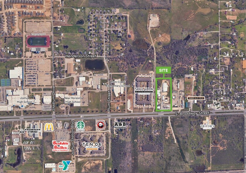 1409 S Broadway St, Joshua, TX à louer - Aérien - Image 3 de 8