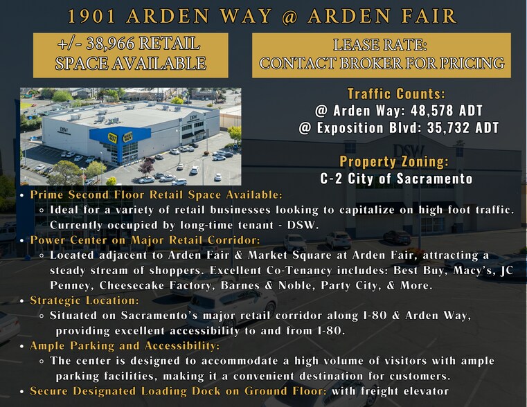 1901 Arden Way, Sacramento, CA à louer - Photo du bâtiment - Image 2 de 17