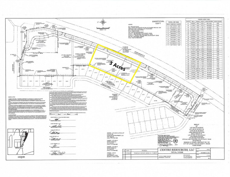 Highway 78, Lavon, TX à vendre - Plan de site - Image 3 de 4