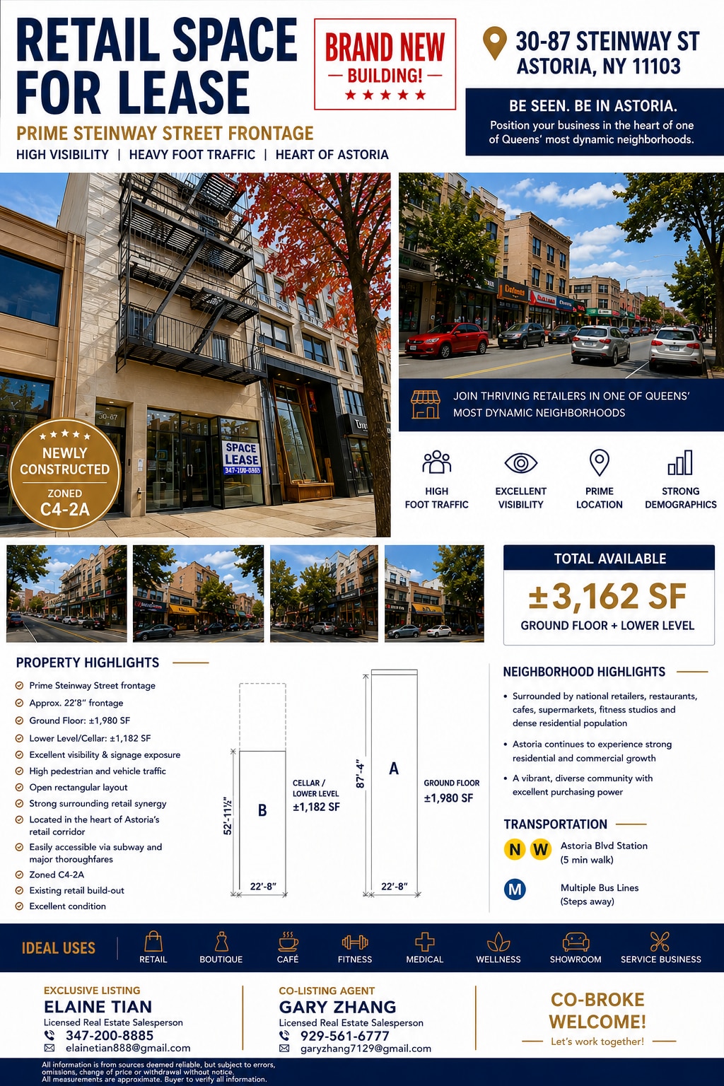 30-87 Steinway St, Astoria, NY for lease Interior Photo- Image 1 of 1
