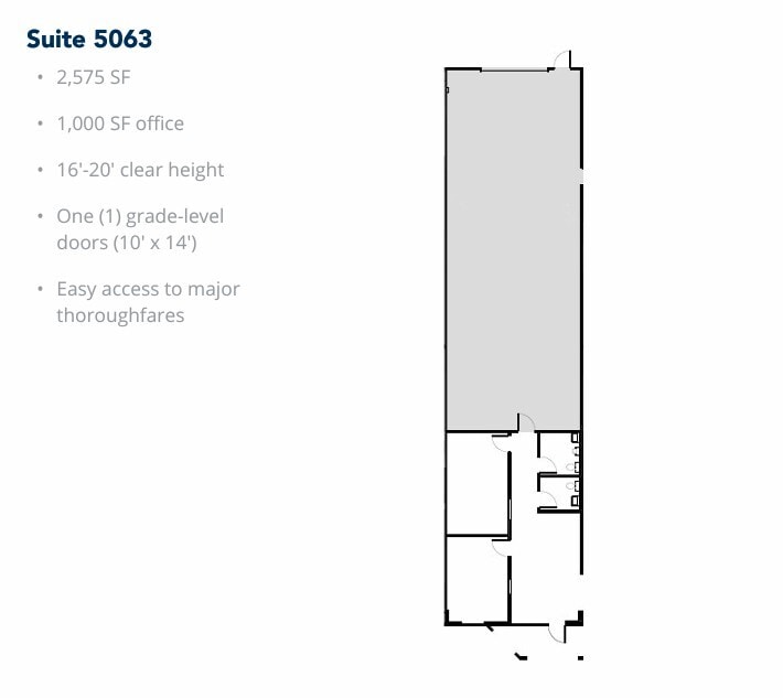 5029-5047 Martin Luther King Fwy, Fort Worth, TX à louer Plan d’étage- Image 1 de 1