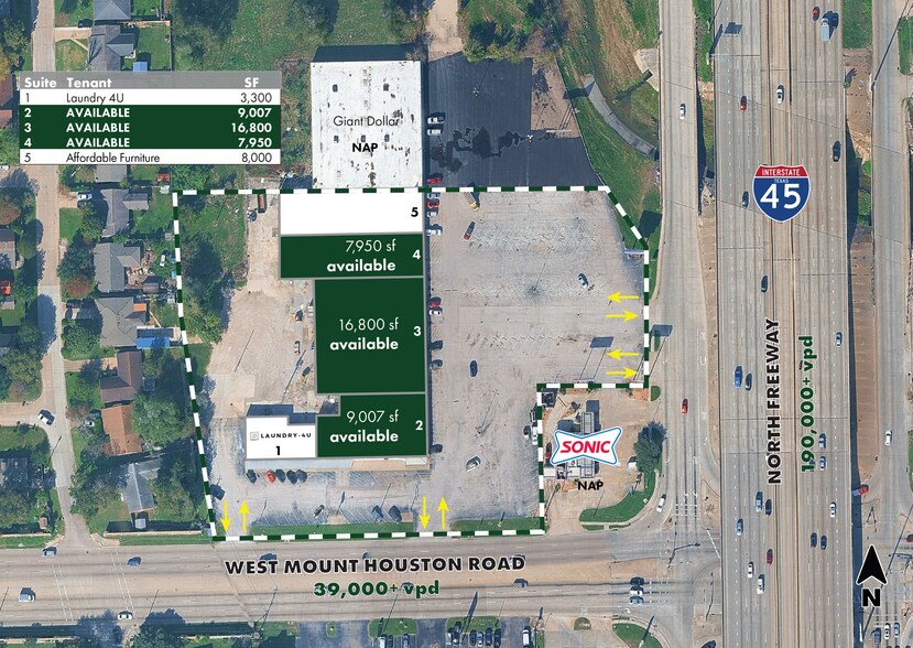 9411 North Fwy, Houston, TX à louer - Plan de site - Image 3 de 3