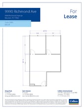 9990 Richmond Ave, Houston, TX à louer Plan d’étage- Image 1 de 1