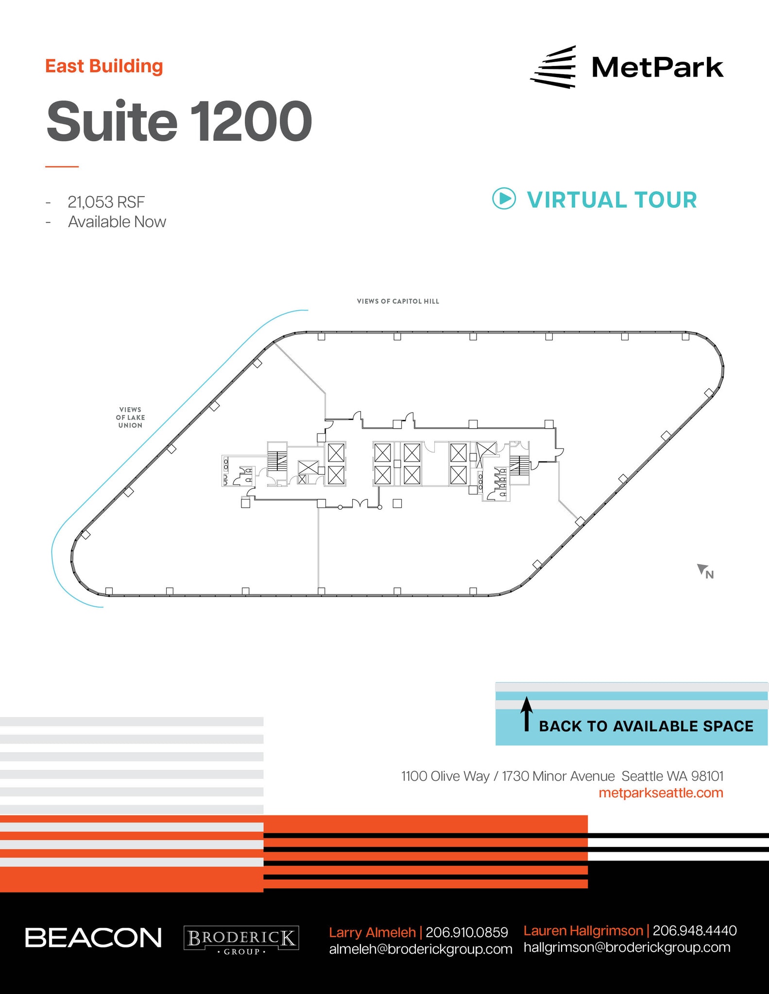 1100 Olive Way, Seattle, WA à louer Plan d’étage- Image 1 de 1