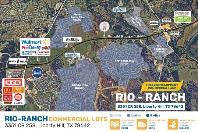 Plus de détails pour 3351 County Road 258, Liberty Hill, TX - Terrain à louer