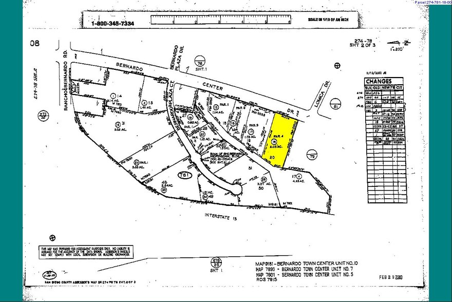 16766 Bernardo Center Dr, San Diego, CA à louer - Plan cadastral - Image 2 de 18