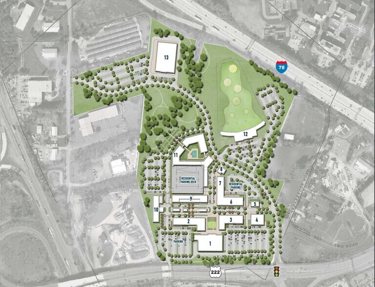 4511 S Cedarbrook Rd, Allentown, PA à louer - Plan de site - Image 2 de 2