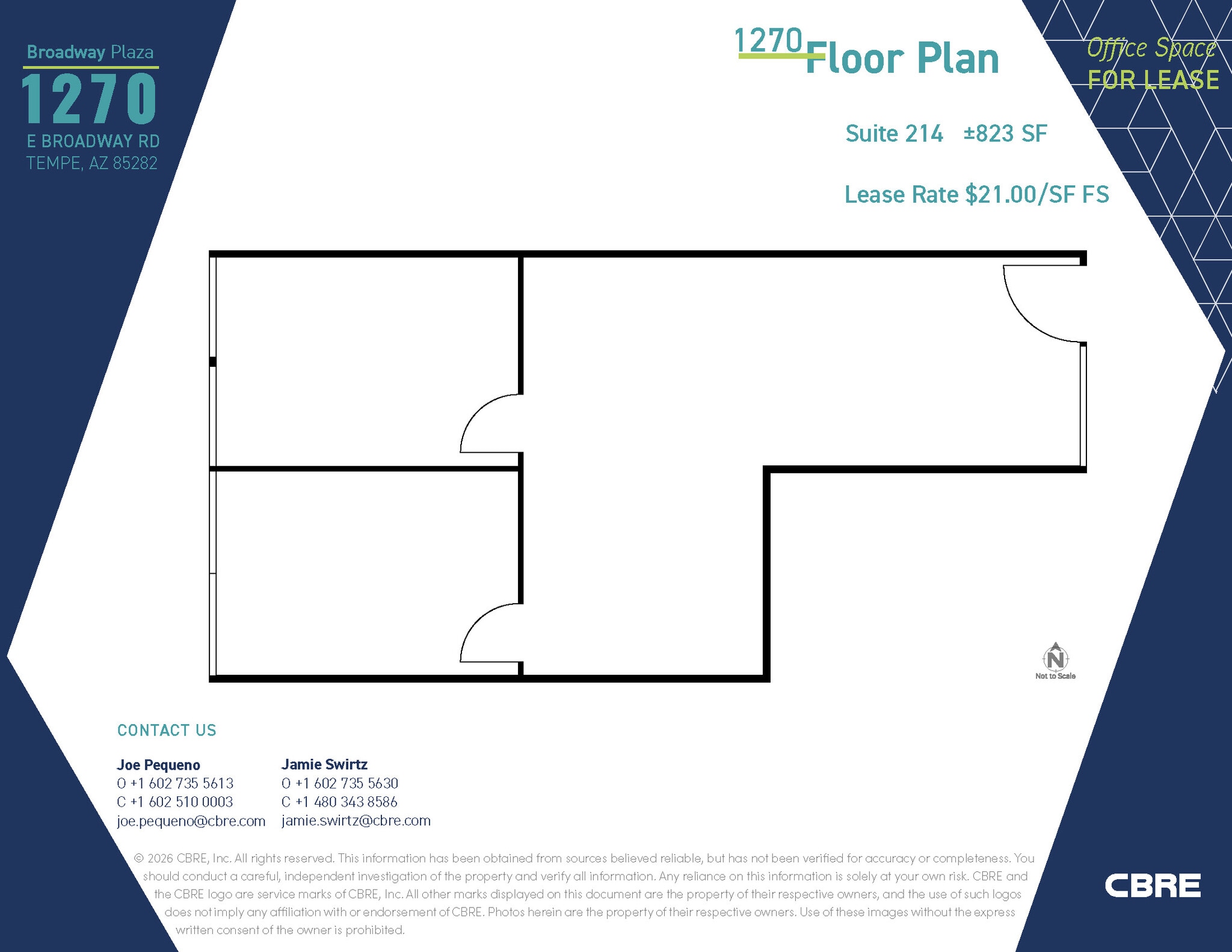 1232 E Broadway Rd, Tempe, AZ for lease Floor Plan- Image 1 of 6