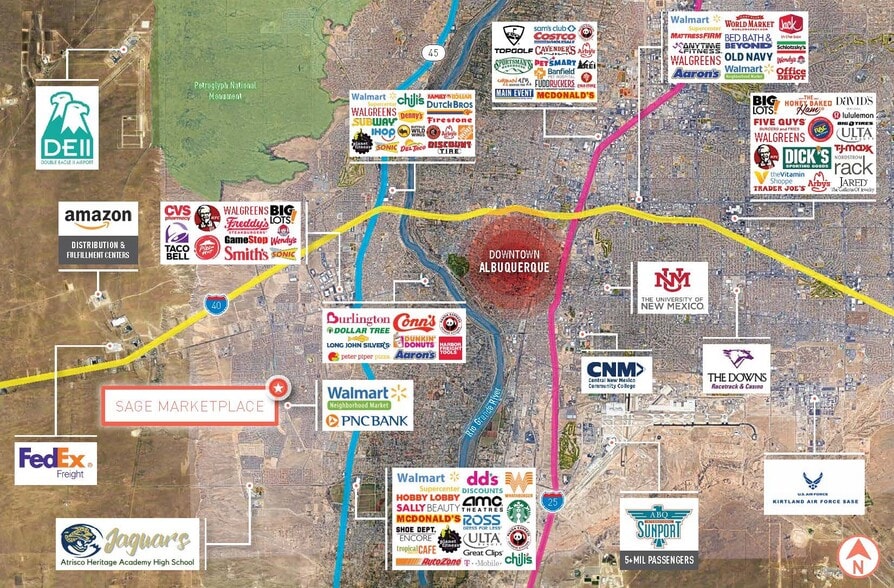 9550 Sage Rd SW, Albuquerque, NM à louer - Aérien - Image 3 de 9