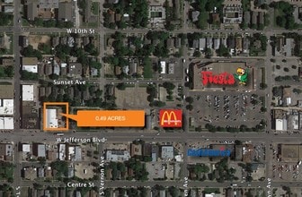 817 W Jefferson Blvd, Dallas, TX - Aerial map view