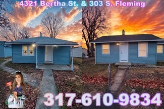 Plus de détails pour 2 Houses 1 Lot - 2 for price of 1 – Spécialité à vendre, Indianapolis, IN