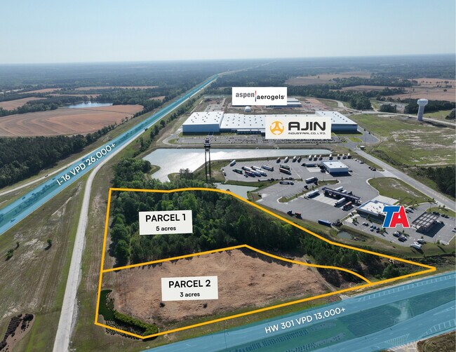 Plus de détails pour 0 U.S. 301S Hwy, Register, GA - Terrain à vendre