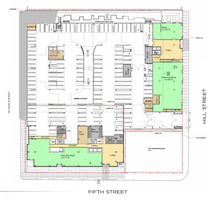 427 W 5th St, Los Angeles, CA for lease Floor Plan- Image 1 of 1