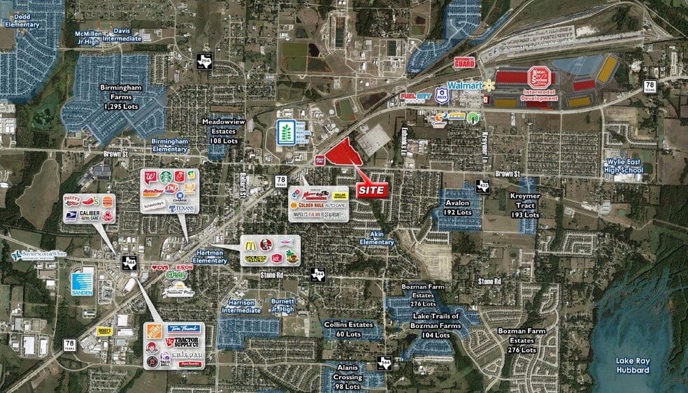 901 N State Hwy 78, Wylie, TX à vendre - Aérien - Image 3 de 4