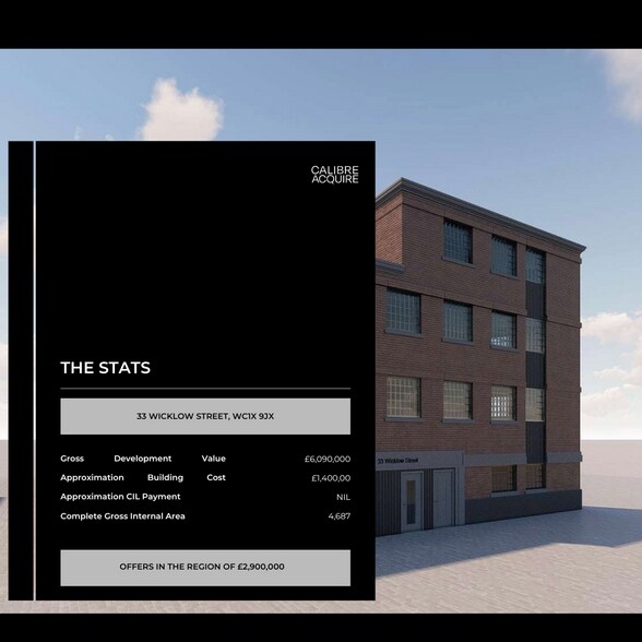33 Wicklow st, Londres à vendre - Photo du bâtiment - Image 3 de 3