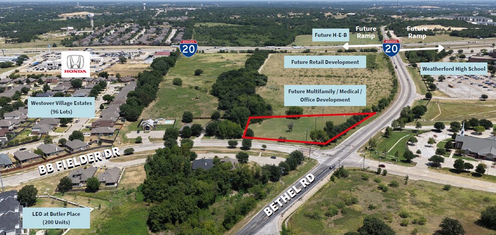 NEC Bethel Road & BB Fielder, Weatherford, TX for sale - Building Photo - Image 1 of 2