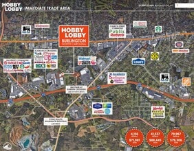 3219 Watermill Dr, Burlington, NC - AERIAL  map view