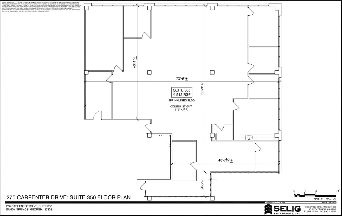 270 Carpenter Dr NE, Sandy Springs, GA for lease Floor Plan- Image 1 of 1