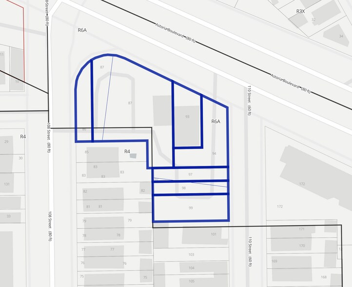 108-04-108-14 Astoria Blvd, East Elmhurst, NY à vendre - Plan cadastral - Image 2 de 2