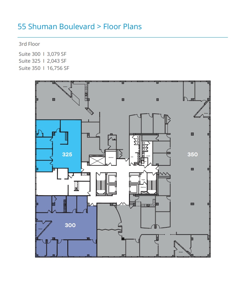 55 Shuman Blvd, Naperville, IL à louer Plan d’étage- Image 1 de 2