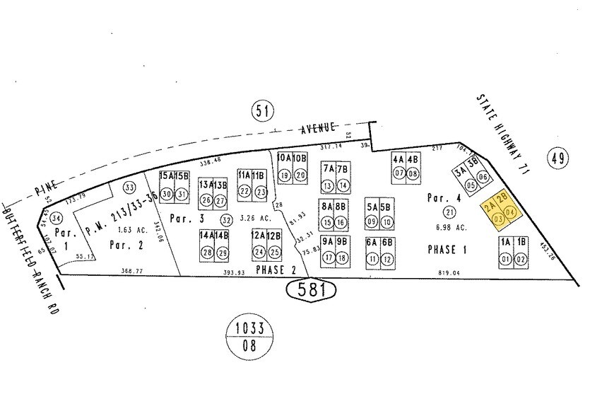5871 Pine Ave, Chino Hills, CA à louer - Plan cadastral - Image 2 de 10