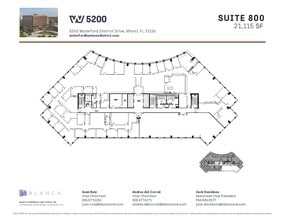 5200 Waterford District Dr, Miami, FL à louer Plan d’étage- Image 1 de 1