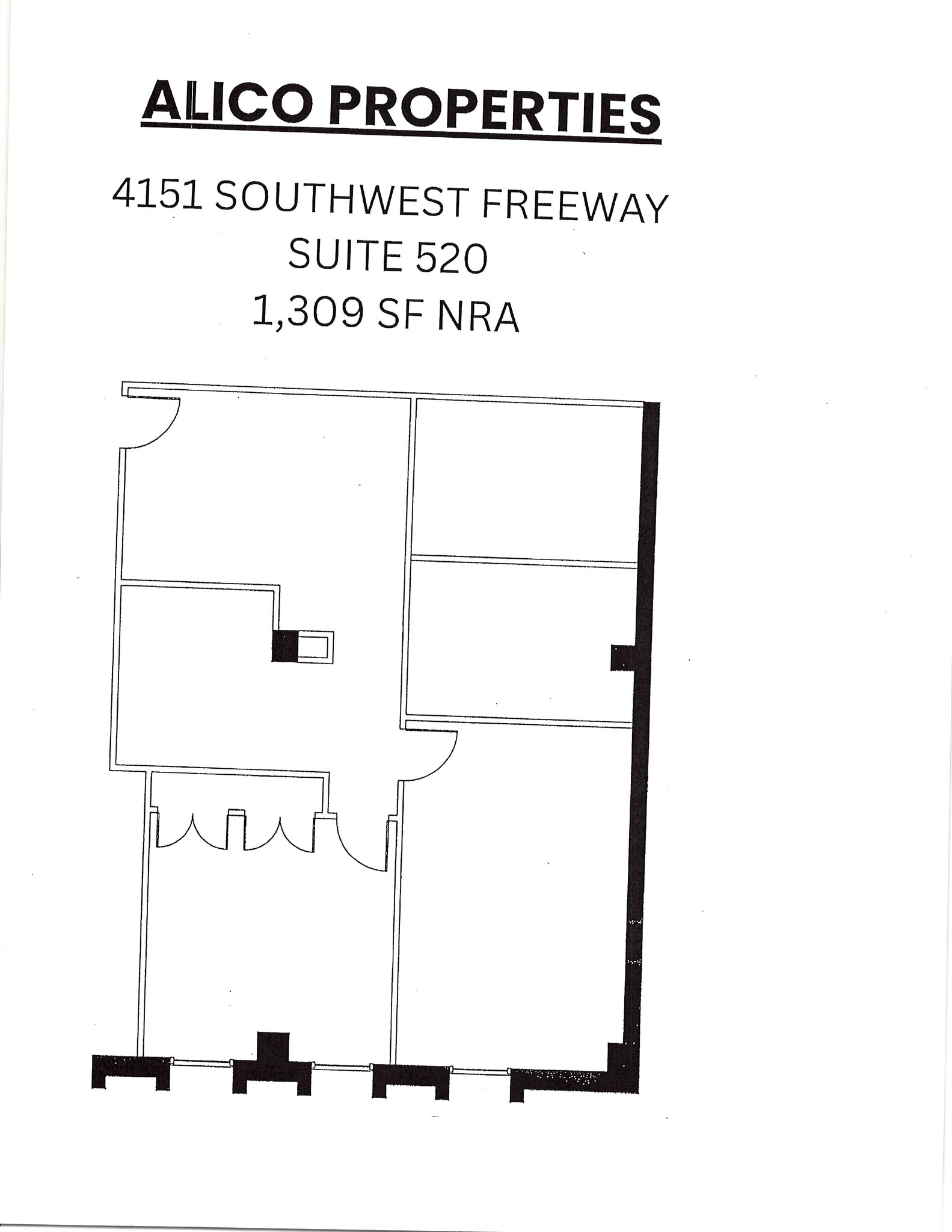 4151 Southwest Fwy, Houston, TX à louer Plan d’étage- Image 1 de 1